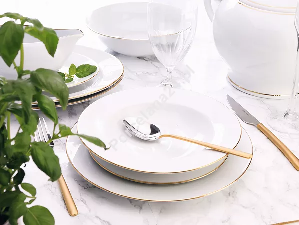 Serwis obiadowy na 6 osób (24 el.) Bogucice - Lolita Gold 1162 Serwis obiadowy na 6 osób (24 el.) Bogucice - Lolita Gold 1162