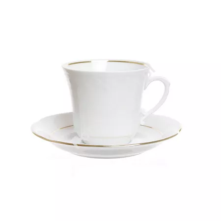 Filiżanka ze spodkiem 0,1 L / 11,5 cm Chodzież - Kamelia B014 ZŁOTA LINIA Filiżanka ze spodkiem 0,1 L / 11,5 cm Chodzież - Kamelia B014 ZŁOTA LINIA