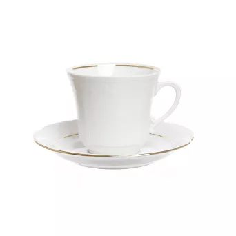 Filiżanka ze spodkiem 0,1 L / 11,5 cm Chodzież - Kamelia B014 ZŁOTA LINIA