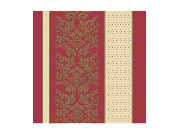 Serwetki 33 x 33 cm (20szt) Polmak - Maki ornament czerwono - złoty 55.SL-OG-000205 Serwetki 33 x 33 cm (20szt) Polmak - Maki ornament czerwono - złoty 55.SL-OG-000205