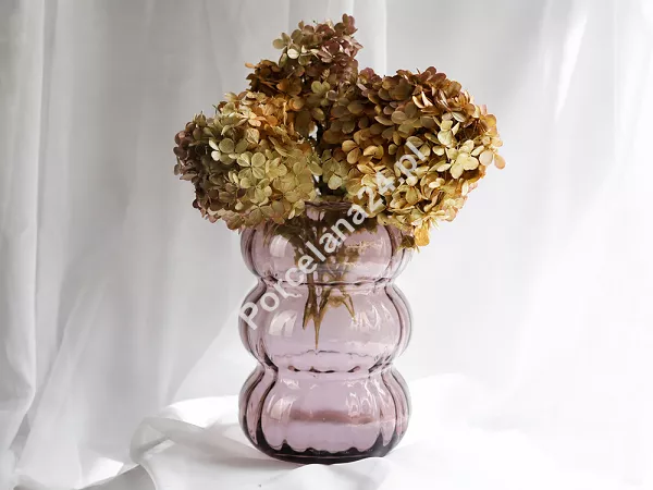 Wazon ryflowany 26,5 cm Krosno - Bubble Ametyst 44.WA-D063-0265A Wazon ryflowany 26,5 cm Krosno - Bubble Ametyst 44.WA-D063-0265A