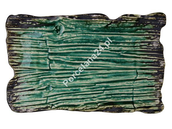 Talerz prostokątny 30 x 18 cm Kera Ceramika - Moku Cristall Szmaragd Talerz prostokątny 30 x 18 cm Kera Ceramika - Moku Cristall Szmaragd