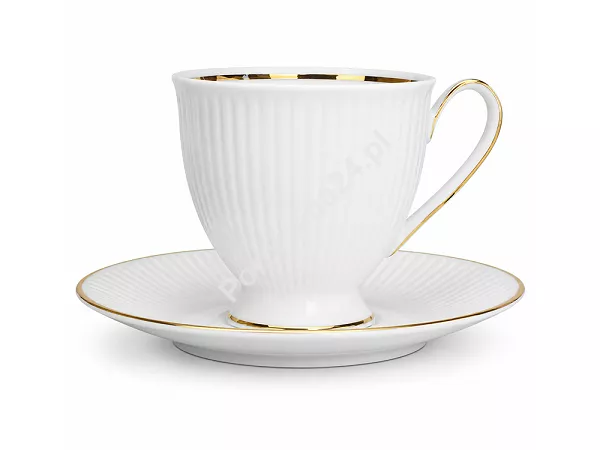 Filiżanka ze spodkiem 0,25 l / 15 cm Chodzież - Dalia 3612 Złota Linia Filiżanka ze spodkiem 0,25 l / 15 cm Chodzież - Dalia 3612 Złota Linia