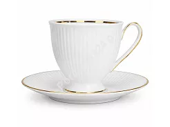 Filiżanka ze spodkiem 0,25 l / 15 cm Chodzież - Dalia 3612 Złota Linia