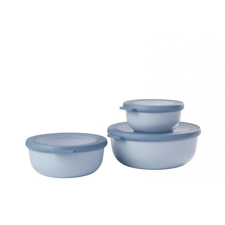 Zestaw 3 misek z pokrywkami Mepal - Cirqula Nordic Blue 1KM.MIS.M578 Zestaw 3 misek z pokrywkami Mepal - Cirqula Nordic Blue 1KM.MIS.M578