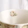 Kubek na stopce  0,51 L Duo - English roses white 15.ENG-W.K51