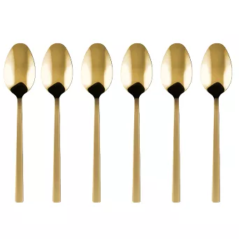 Komplet 6 łyżeczek do herbaty Kulig - Piano Gold 9507