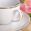 Serwis obiadowo - kawowy na 12 osób (100el.) Chodzież - Yvonne 3603 ZŁOTA LINIA