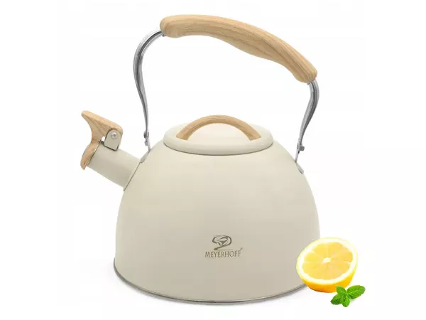 Czajnik ze stali nierdzewnej 2,5 L Meyerhoff - Kremowy 1TR.CZA.40783 Czajnik ze stali nierdzewnej 2,5 L Meyerhoff - Kremowy 1TR.CZA.40783