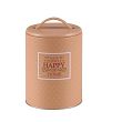 Puszka 10,5 cm L Altom Design - Happy Home Beżowa okrągła 07.PUSZ.8403