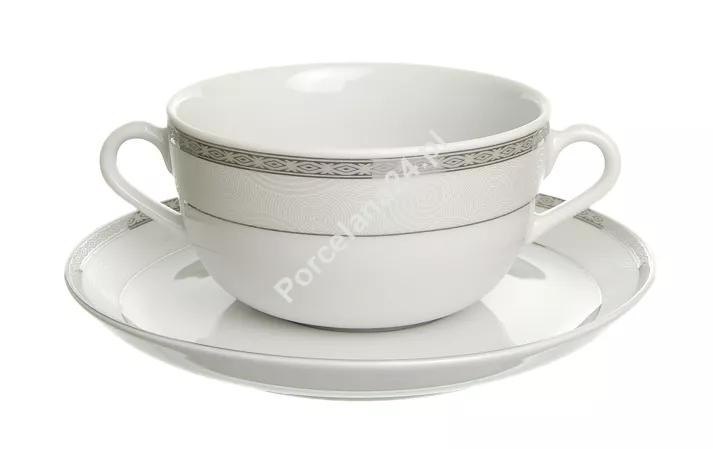 Kpl bulionówek ze spodkiem 0,35 L (6 szt) Waza - Nora WA-119 JUPITER Kpl bulionówek ze spodkiem 0,35 L (6 szt) Waza - Nora WA-119 JUPITER