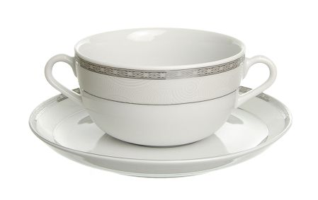 Kpl bulionówek ze spodkiem 0,35 L (6 szt) Waza - Nora WA-119 JUPITER