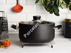 Garnek z pokrywą 5L 24 cm x 12,5 cm - Korkmaz Lena A3882