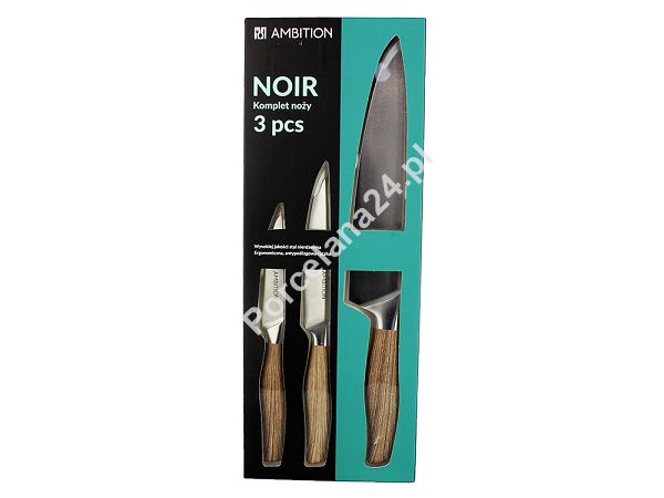 Komplet noży Noir (3 el.) - Ambition 1D.NO.80396 Komplet noży Noir (3 el.) - Ambition 1D.NO.80396