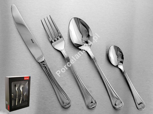 Komplet sztućców 24 cz. na 6 osób Hisar - Topkapi (4.0/3.0mm) wysoki połysk Komplet sztućców 24 cz. na 6 osób Hisar - Topkapi (4.0/3.0mm) wysoki połysk