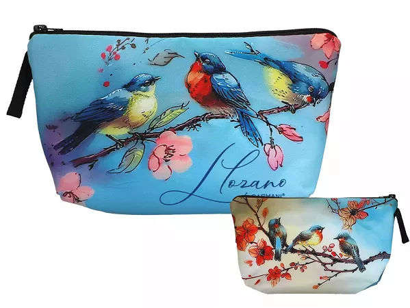 Kosmetyczka 22 x 13,5 cm Carmani - Ptaszki 33.021-4879 Kosmetyczka 22 x 13,5 cm Carmani - Ptaszki 33.021-4879