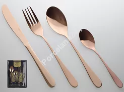 Komplet sztućców 24 cz. na 6 osób PINTINOX - Royal Satin Copper (2.0 mm) 23.2CS0.7091.K24