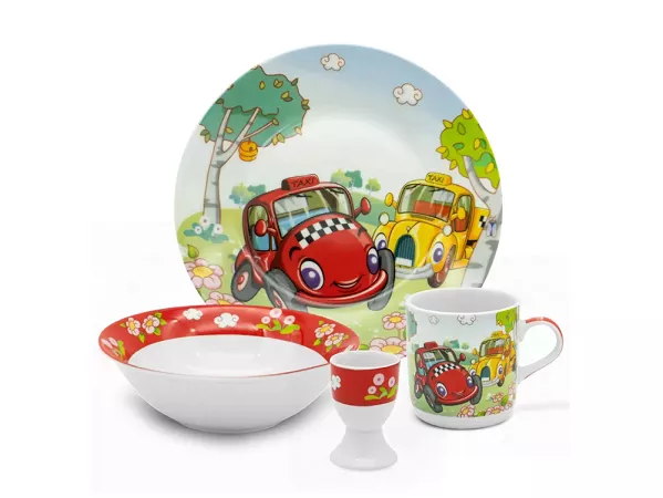 Garnitur dziecięcy (4 el) Bella Fiore - Autka 1TR.DZ.29387 Garnitur dziecięcy (4 el) Bella Fiore - Autka 1TR.DZ.29387