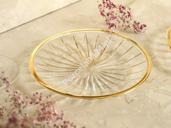 Talerz szklany 15,2 cm Altom Design - Venus Gold 07.AK.2166 Talerz szklany 15,2 cm Altom Design - Venus Gold 07.AK.2166