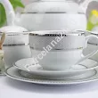 Garnitur do herbaty na 12 osób (39 el.) Bogucice - Moza Platin 1132