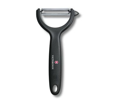 Obieraczka pozioma dwustronna 17,5 cm Victorinox - Black ząbkowane ostrze V.AK.7.6079