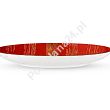 Talerz płytki 23 cm Wilmax - Scratch Czerwony 668213