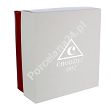 Filiżanka ze spodkiem 0,22 L / 14,5 cm (prosta) Chodzież - Iwona B826 BORDOWA RÓŻA Gift Box