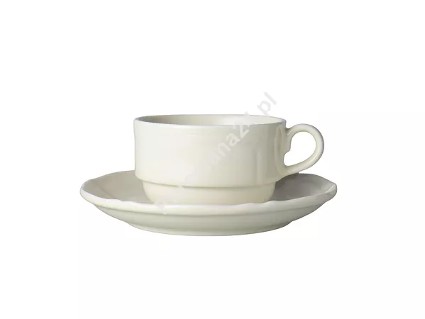 Filiżanka (sztaplowana) ze spodkiem 0,25 L / 16 cm Bogucice - Gino Cream 1229 ecru Filiżanka (sztaplowana) ze spodkiem 0,25 L / 16 cm Bogucice - Gino Cream 1229 ecru