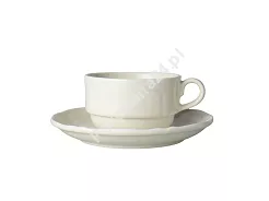 Filiżanka (sztaplowana) ze spodkiem 0,25 L / 16 cm Bogucice - Gino Cream 1229 ecru