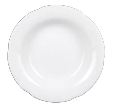 Talerz głęboki 22,5 cm Chodzież - Kamelia C000 Biała
