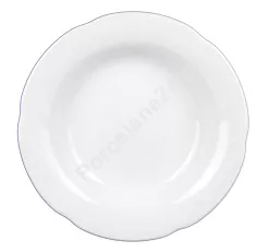 Talerz głęboki 22,5 cm Chodzież - Kamelia C000 Biała