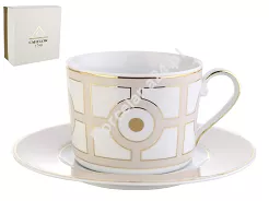 Filiżanka ze spodkiem 0,25 L / 15,7 cm Ćmielów - Jenny G542 GIFT BOX