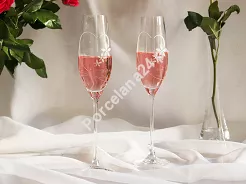Kpl. kieliszków do szampana 210 ml (2szt) Mati - Serca 21.100-0210