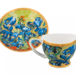 Filiżanka ze spodkiem 0,1 L Carmani - Vincent van Gogh Irysy 33.830-1052