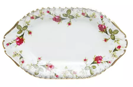 Półmisek 24 cm Chodzież  - Iwona B013 ZŁOCONA RÓŻA