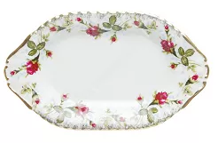 Półmisek 24 cm Chodzież  - Iwona B013 ZŁOCONA RÓŻA