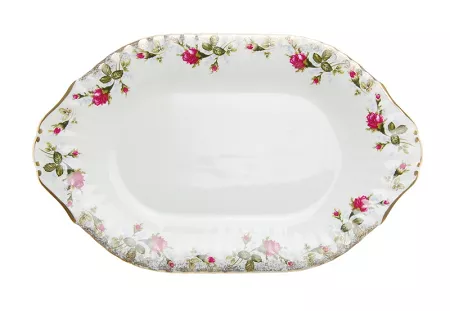 Półmisek 33 cm Chodzież  - Iwona B013 ZŁOCONA RÓŻA