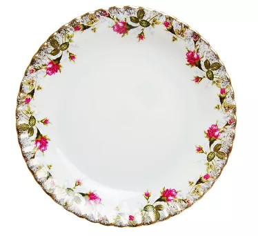 Talerz płytki 26 cm Chodzież  - Iwona B013 ZŁOCONA RÓŻA