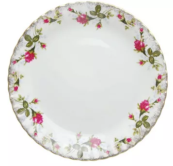 Talerz płytki 24 cm Chodzież  - Iwona B013 ZŁOCONA RÓŻA