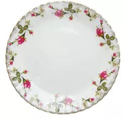 Talerz płytki 24 cm Chodzież  - Iwona B013 ZŁOCONA RÓŻA