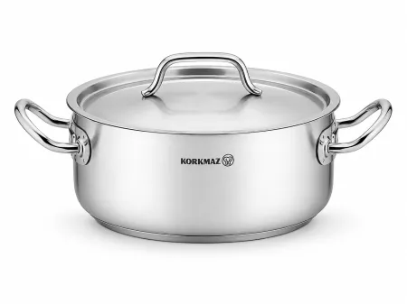 Garnek z pokrywą 6,2 L 24X14 - Korkmaz - Proline A2723