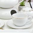 Garnitur do herbaty na 12 osób (41 el.) Chodzież - Yvonne 3604 ZŁOTA LINIA