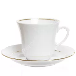 Filiżanka ze spodkiem 0,25 L / 15,5 cm Chodzież - Kamelia ZŁOTA LINIA B014