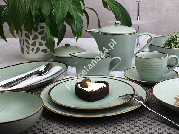 Serwis obiadowo - herbaciany na 12 osób (66 el.) Bogucice - Circus Green 1115 Serwis obiadowo - herbaciany na 12 osób (66 el.) Bogucice - Circus Green 1115