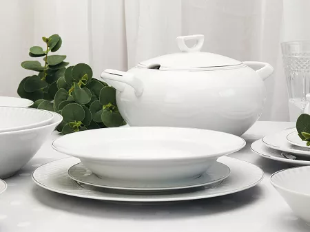 Serwis obiadowy na 12 osób (44 el) Chodzież - Yvonne H109