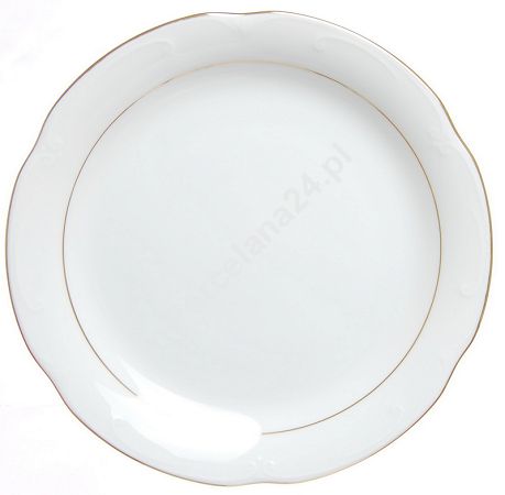 Talerz płytki 24 cm Chodzież - Kamelia B014 ZŁOTA LINIA Talerz płytki 24 cm Chodzież - Kamelia B014 ZŁOTA LINIA