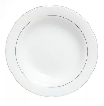 Talerz głęboki 22,5 cm Chodzież - Kamelia B014 ZŁOTA LINIA