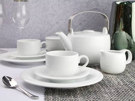 Garnitur do herbaty na 12 osób (39 el) Villa Italia - Plus White