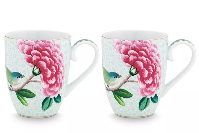 Komplet 2 kubków 0,35 L Pip Studio - Blushing Birds White 51BB.002.195  Komplet 2 kubków 0,35 L Pip Studio - Blushing Birds White 51BB.002.195 