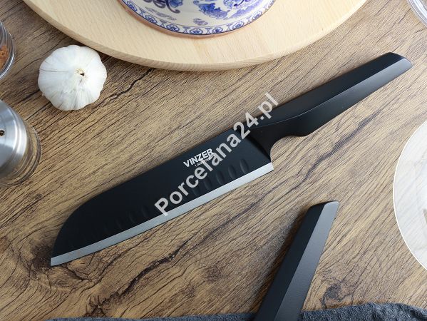 Nóż santoku 20,3 cm Vinzer - Geometry Nero Line 16.89302 Nóż santoku 20,3 cm Vinzer - Geometry Nero Line 16.89302